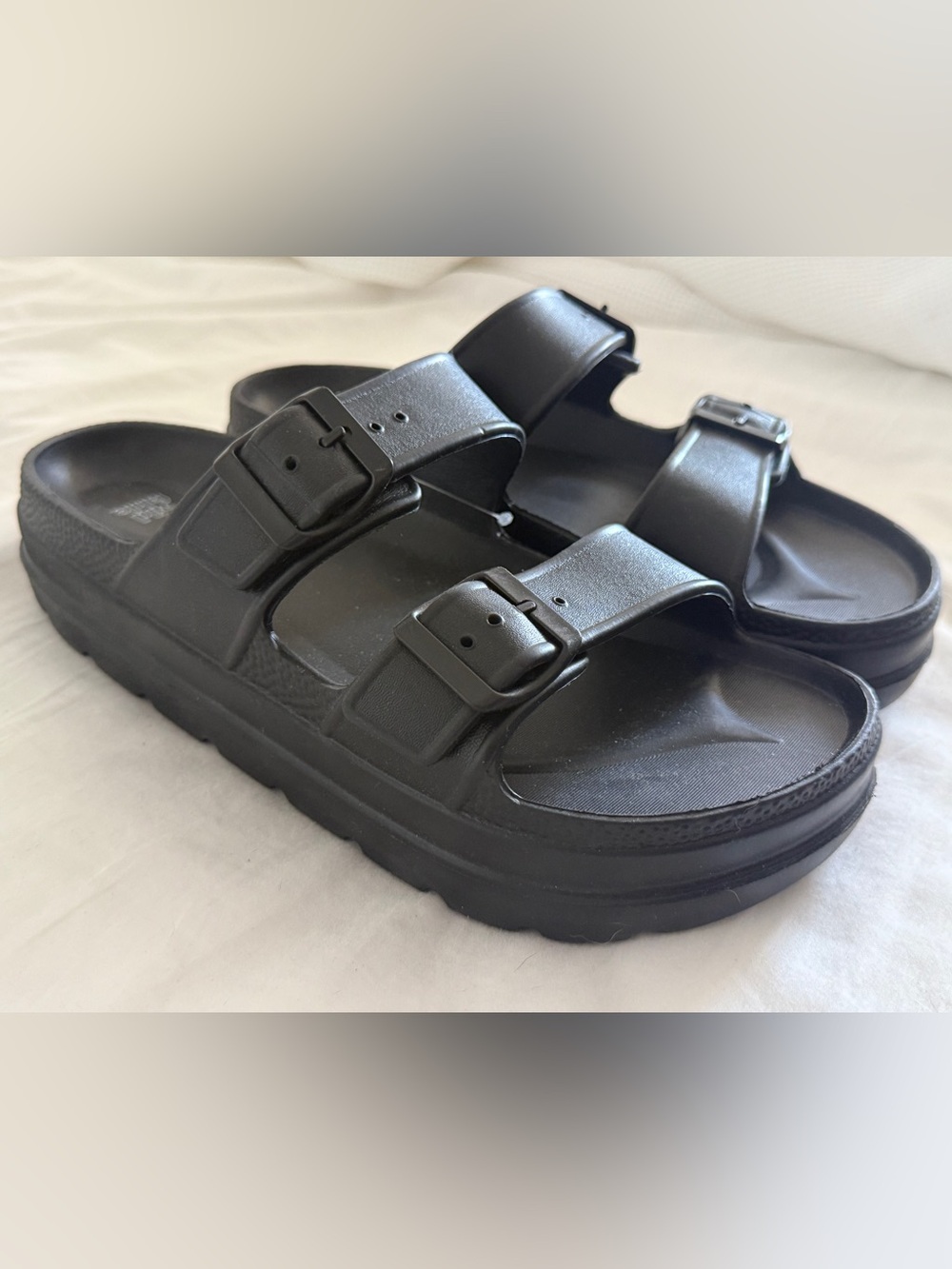 NWT Target wild fable Black Double-Strap Buckle Sandals